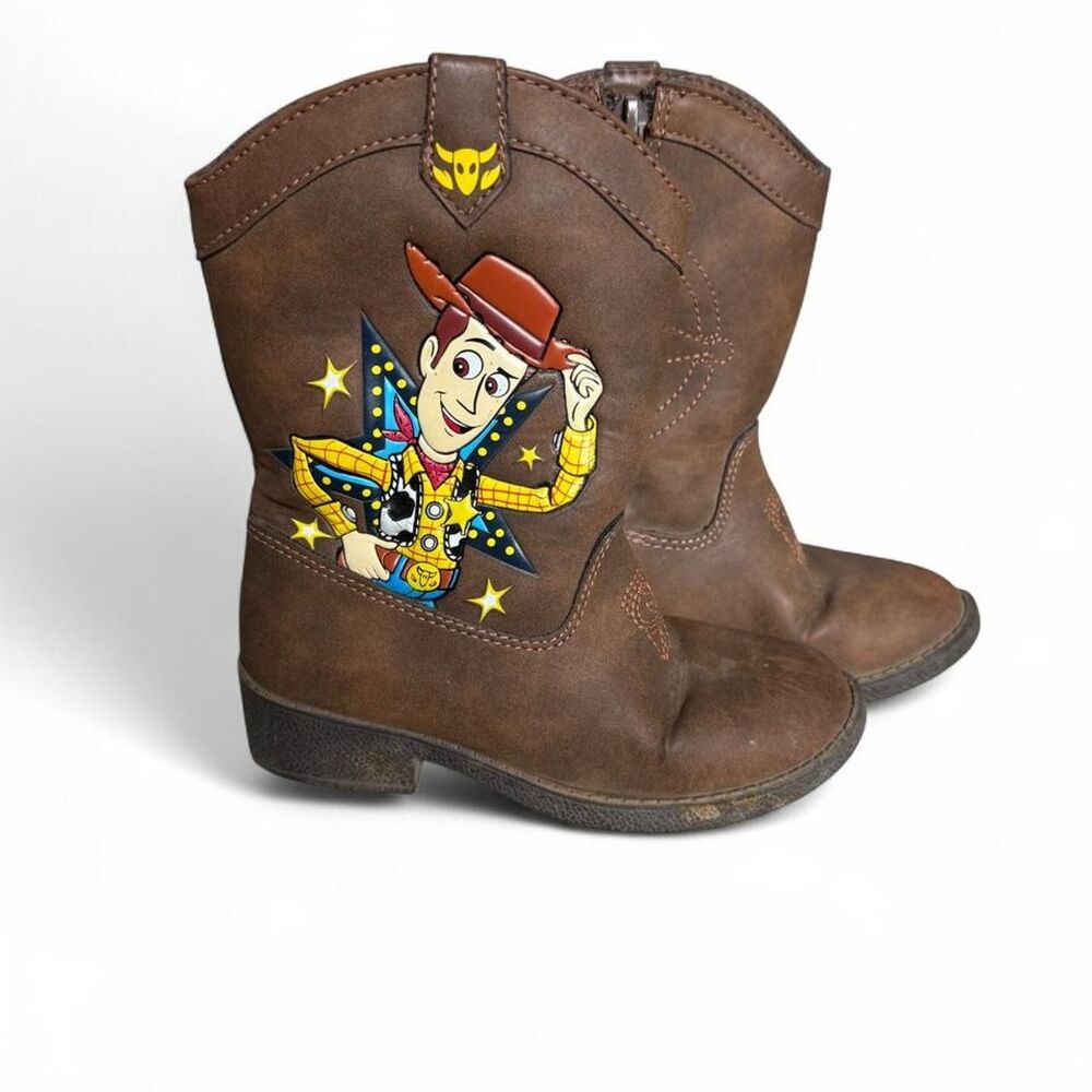 Disney Pixar Toy Story Woody Kids Size 9 Cowboy Western Boots Brown Costume